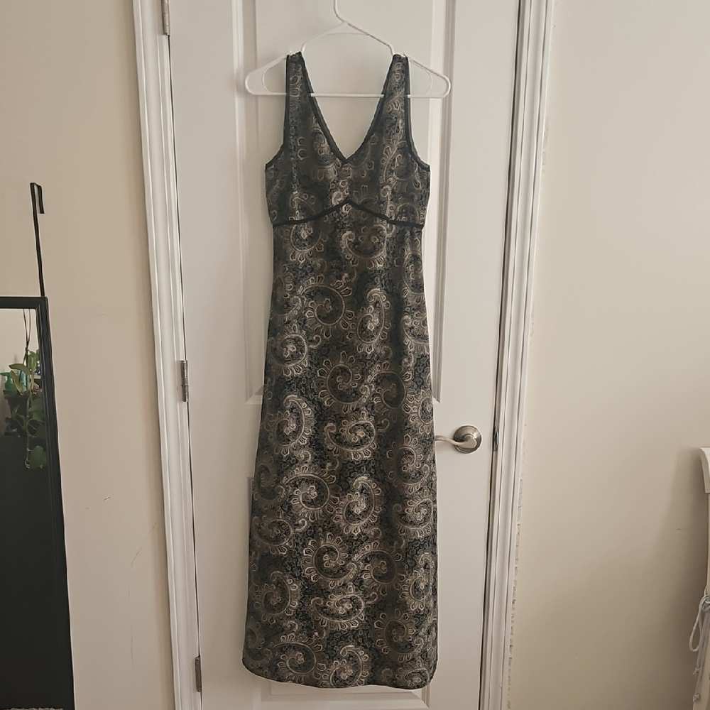 Old Navy Green Sheath Maxi Dress